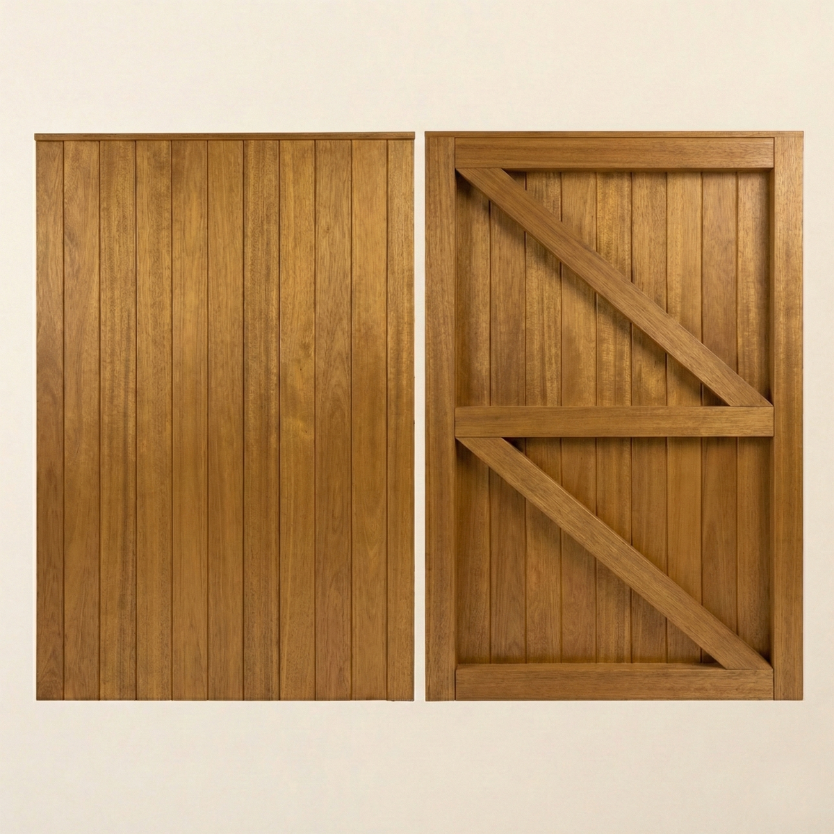 Clovelly Iroko Mortise & Tenon Single Entrance Gate