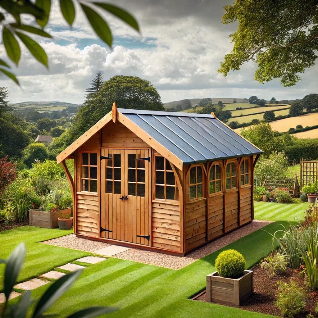 Find the Perfect Shed or Summerhouse Near Exeter – Visit Greener Sheds Next to Greendale Farm Shop