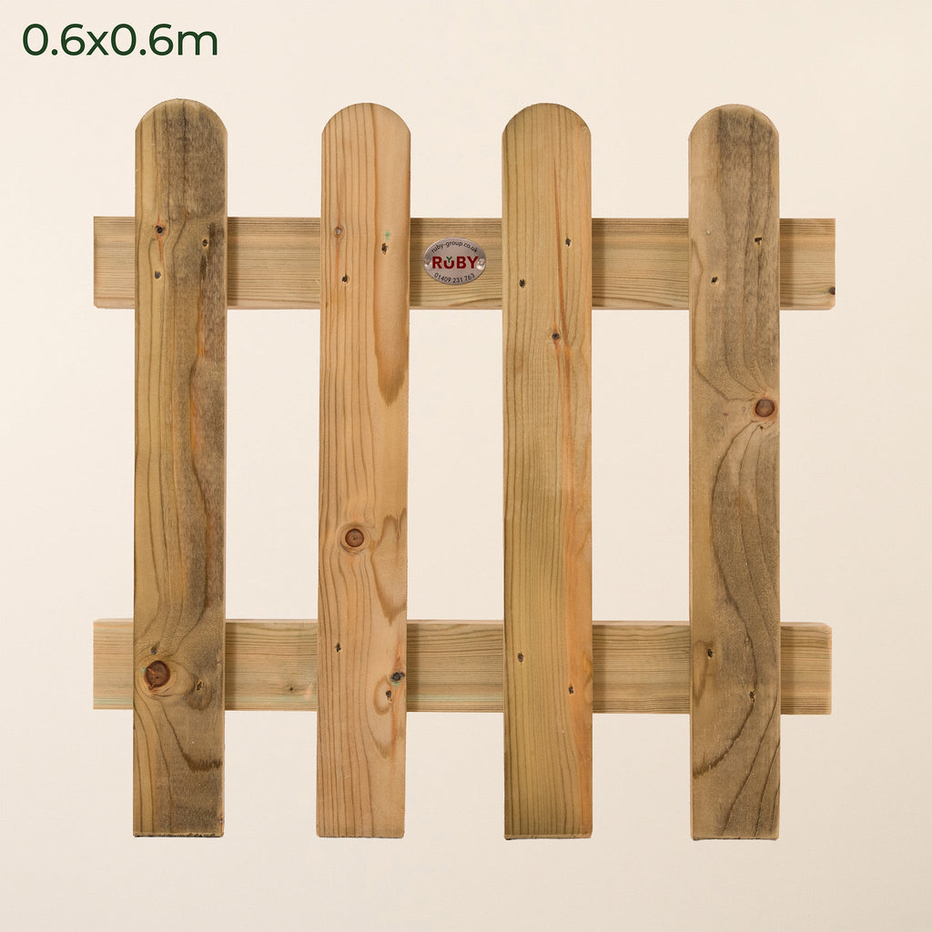 Scandinavian Redwood Picket Panels