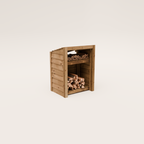 Timber Featheredge Log Store (Fully Assembled)