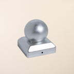 100mm Galvanised Metal Ball Post Caps