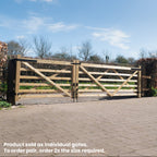 Extra Bottom Bar Diamond Brace Planed Gate