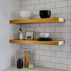 Bespoke Solid Wooden Floating Shelf (150mm Depth x 18mm Thickness)