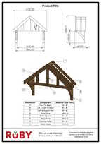 Apex Cedar Featheredge Roof Oak Porch Canopy