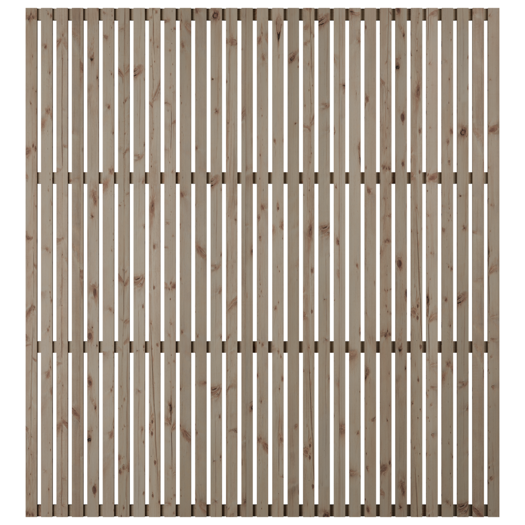 European Larch Slatted Fence Panels