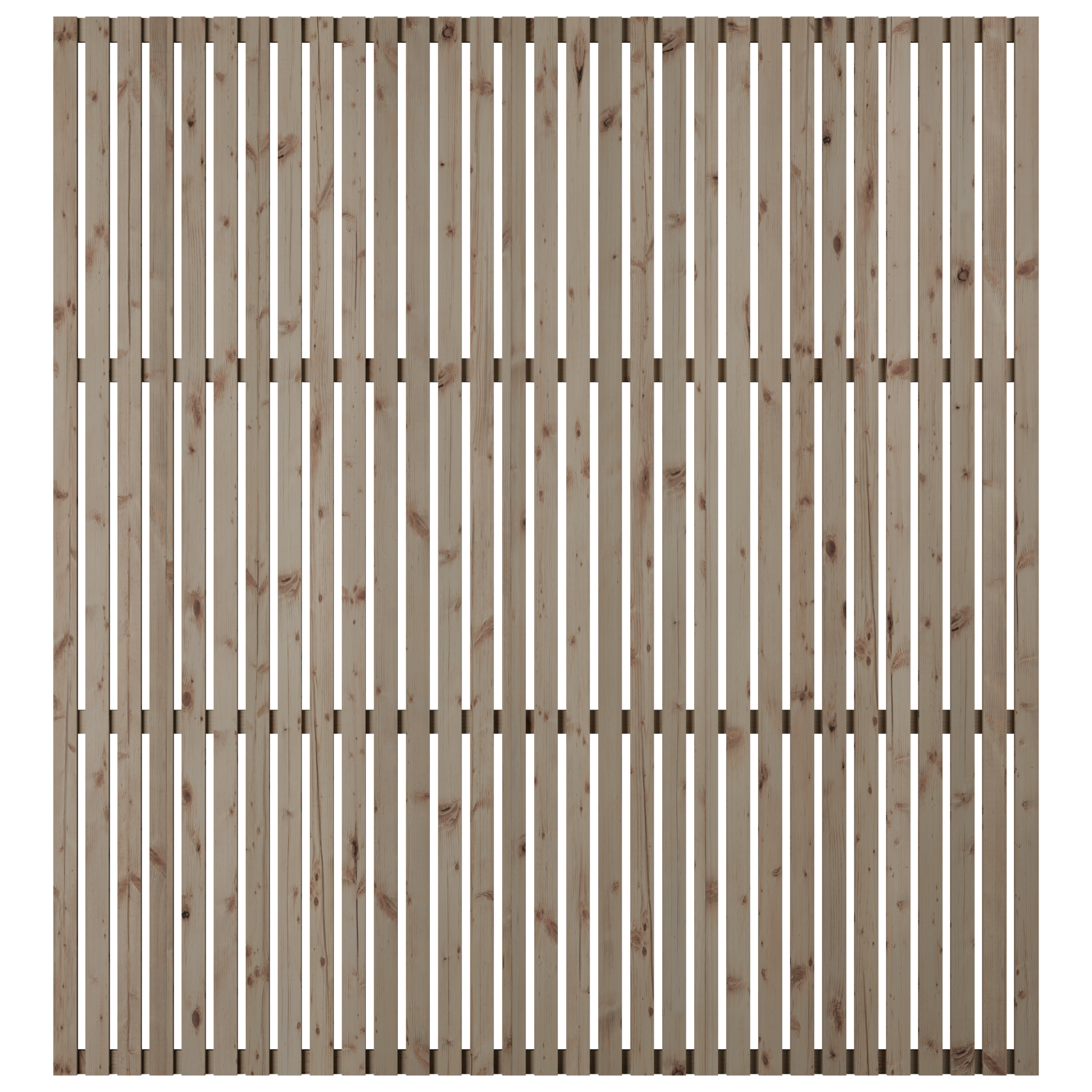 European Larch Slatted Fence Panels