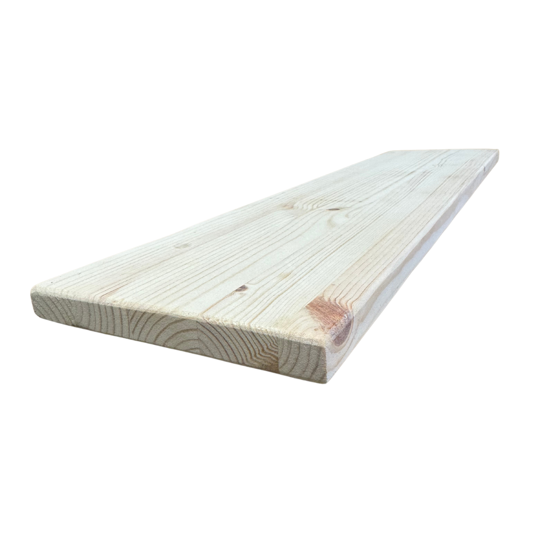 Bespoke Solid Wooden Floating Shelf (150mm Depth x 18mm Thickness)