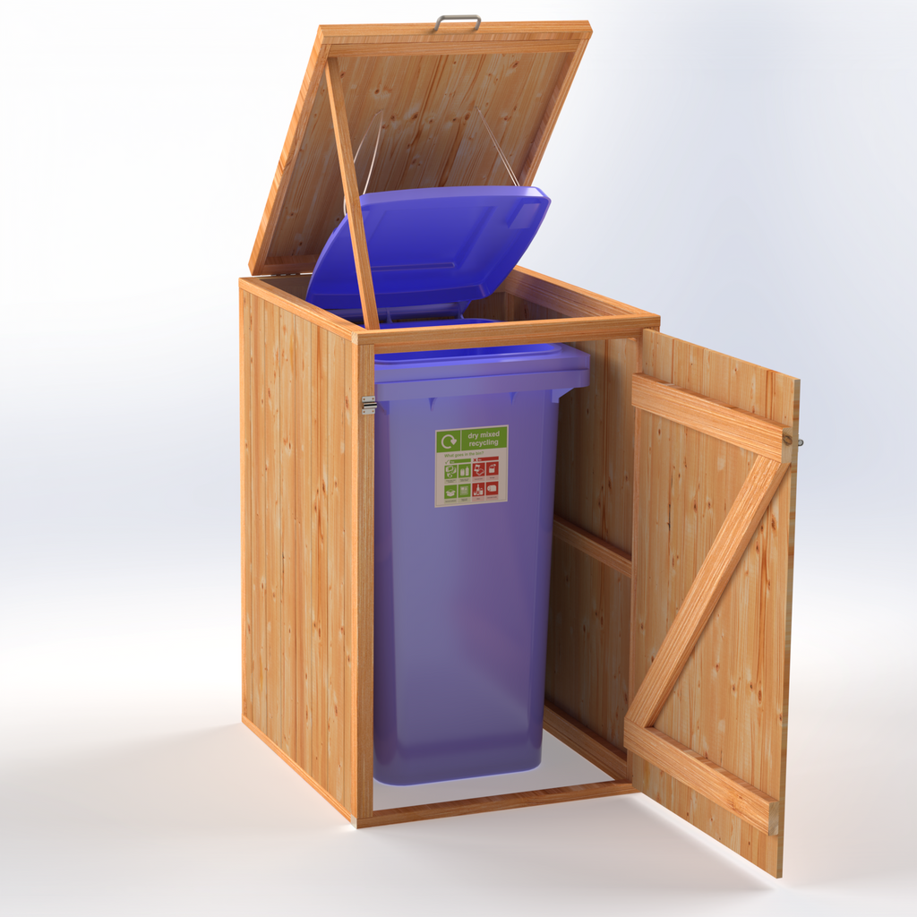 Timber Bin & Recycling Box Store (Fully Assembled)