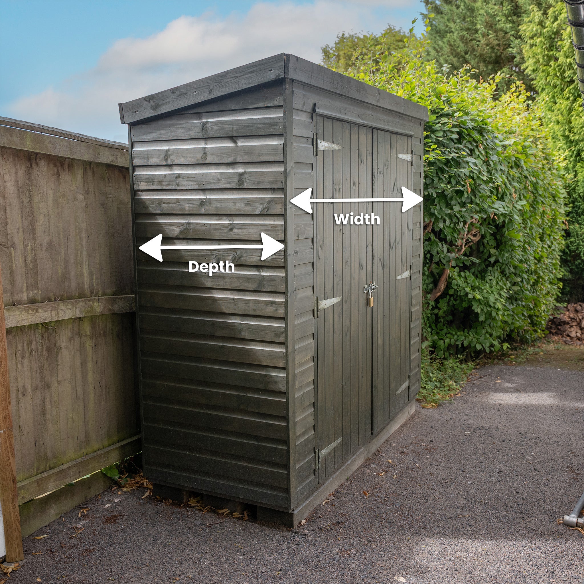 Ruby Pent Roof Cedar Shadow Gap Shed
