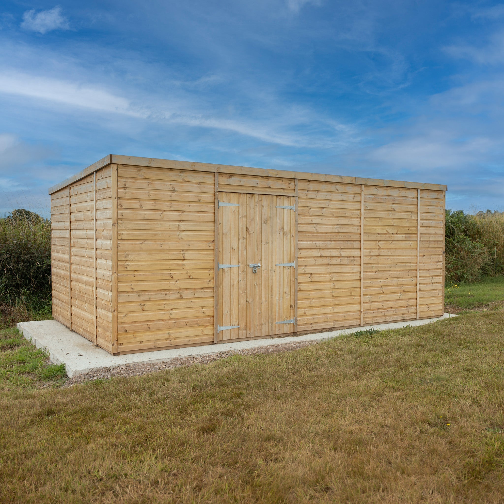 Pent Felt Roof Premium Pressure Treated Wooden Shed