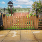 Round Top Pressure Treated Picket Side Gate (0.9m)