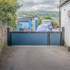 Croyde Scandinavian Redwood Mortise & Tenon 3/4 Split Driveway Gate Pair