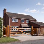 Exbourne Scandinavian Redwood Planed Curved Heel Gate