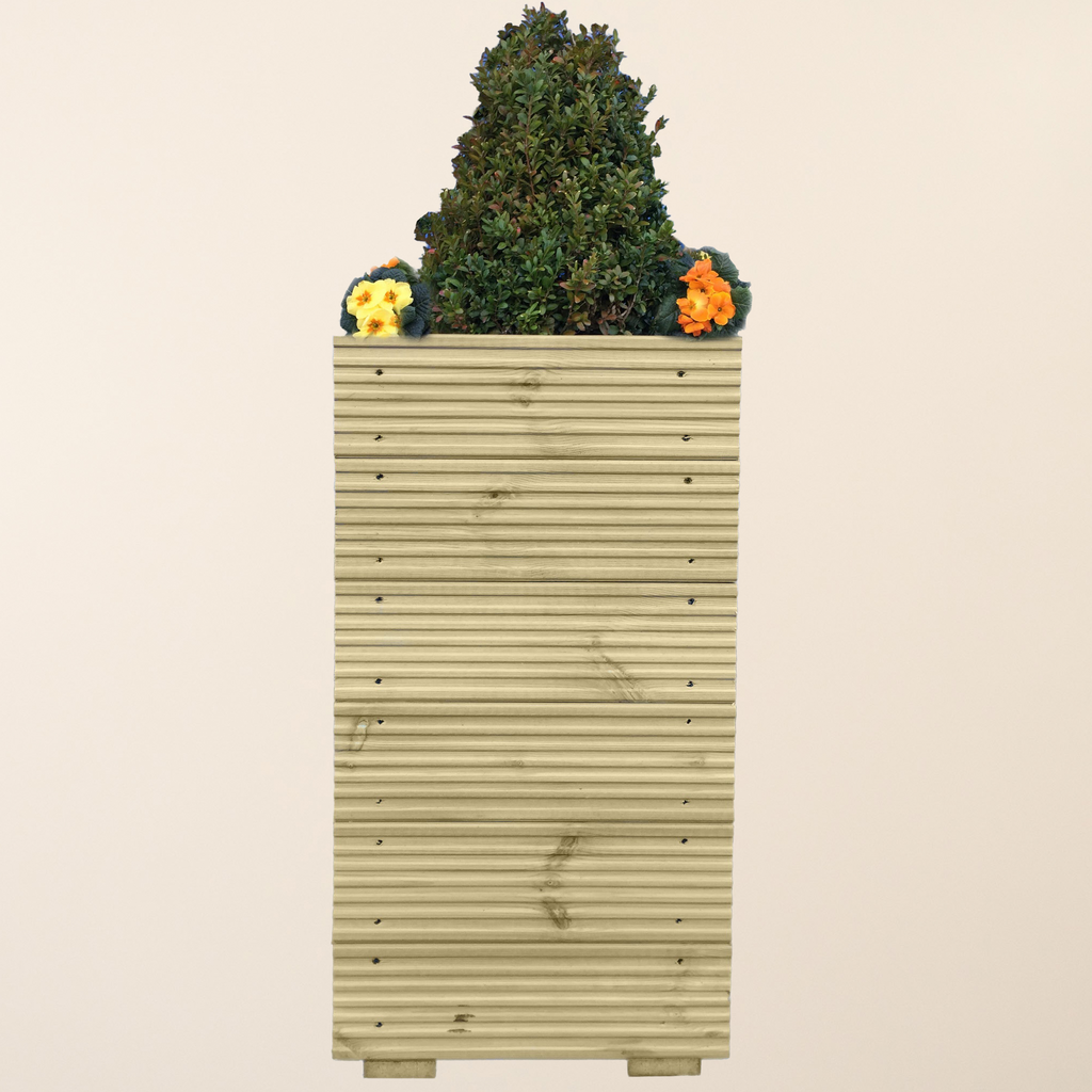 Scandinavian Redwood Tall Decking Planter