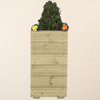 Scandinavian Redwood Tall Decking Planter