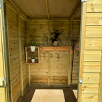 Pent Felt Roof Pressure Treated Timber Security Shed