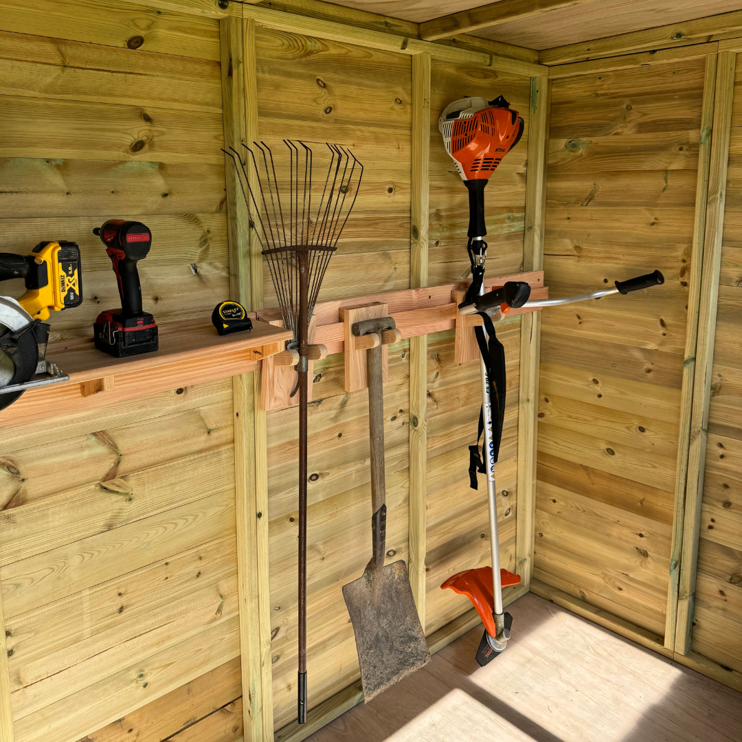 Pent Felt Roof Pressure Treated Timber Security Shed