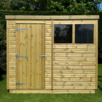 Pent Felt Roof Premium Pressure Treated Wooden Shed