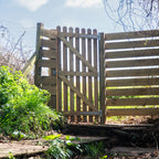 Pressure Treated Picket Side Gate Round Top 1.5m