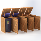 Timber Bin & Recycling Box Store (Fully Assembled)