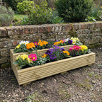 Scandinavian Redwood 2 Tier Planter