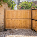 Highampton Scandinavian Redwood Mortise & Tenon Fence Panel