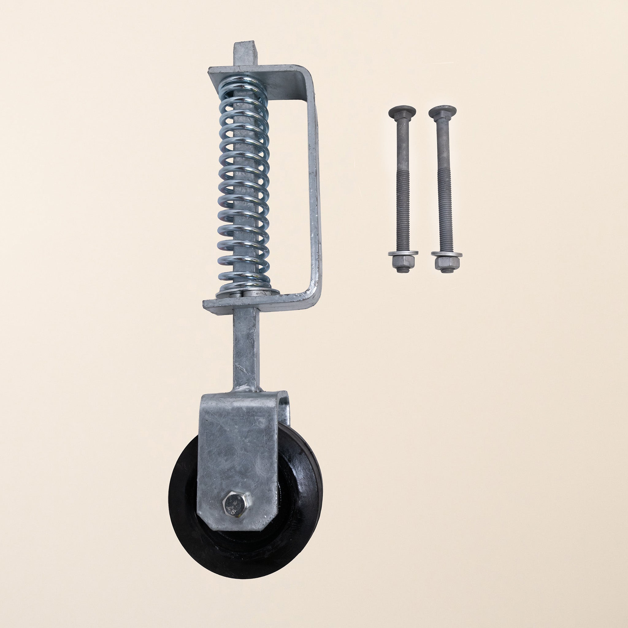 Galvanised Steel 368mm Spring Loaded Gate Wheel