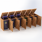 Timber Bin & Recycling Box Store (Fully Assembled)