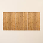 Clovelly Scandinavian Redwood Bifold 3-Leaf Driveway Gate