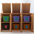 Timber Bin & Recycling Box Store (Fully Assembled)