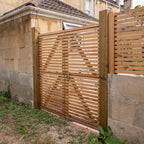 Cedar Slatted Gates Pair