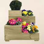 Scandinavian Redwood 4 Tier Large Planter