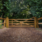 Exbourne Iroko Hardwood Curved Heel Gate