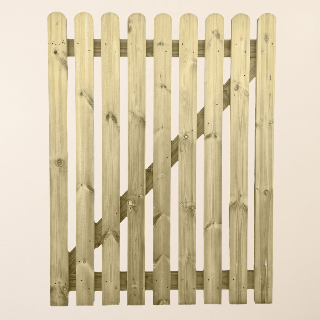 Picket Treated Wooden 4ft x 3ft Garden Gate