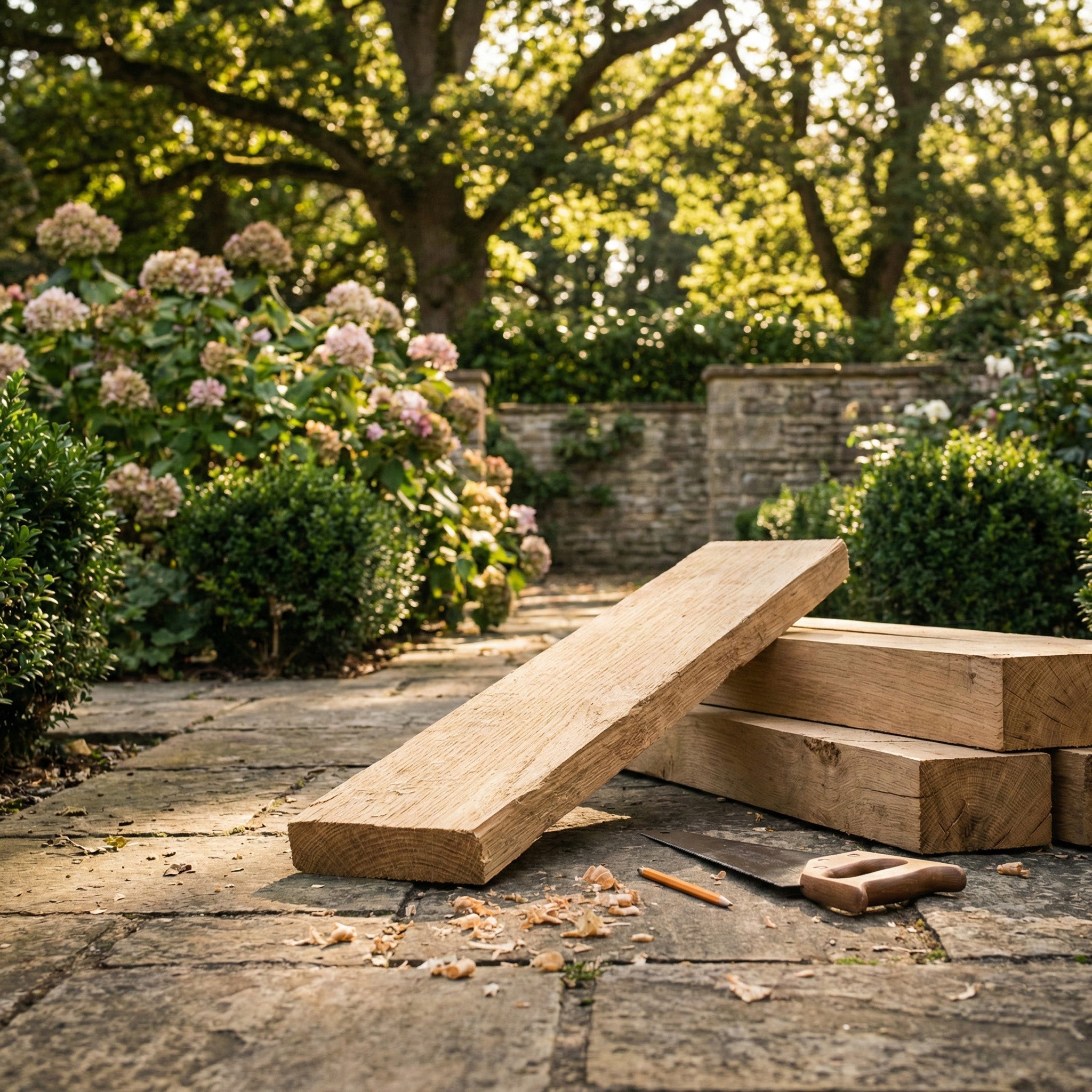 4" x 1" European Sawn Oak Board