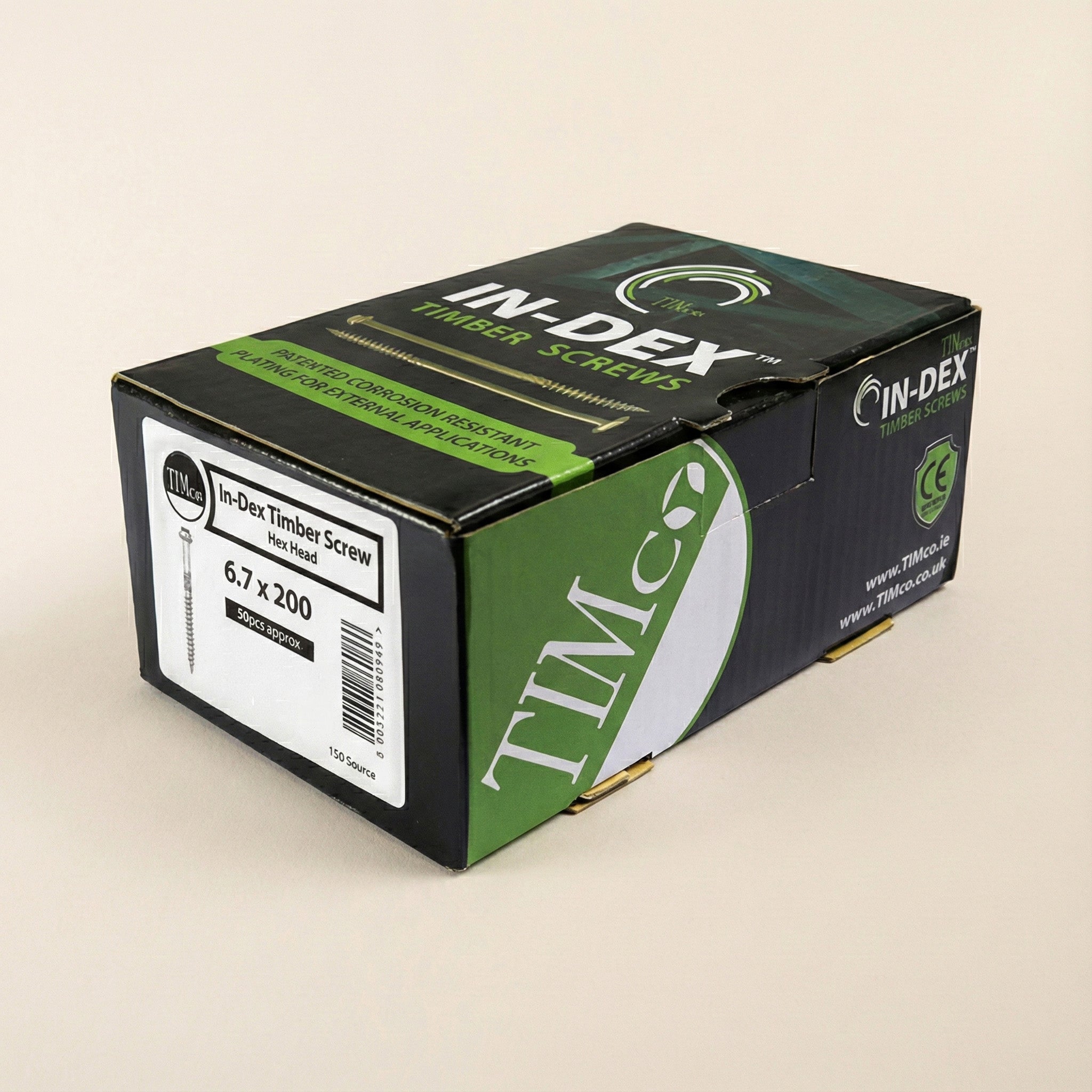 Timber Hex Head Screws (50 Pack)