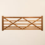 Iroko 6-Bar Driveway Gate