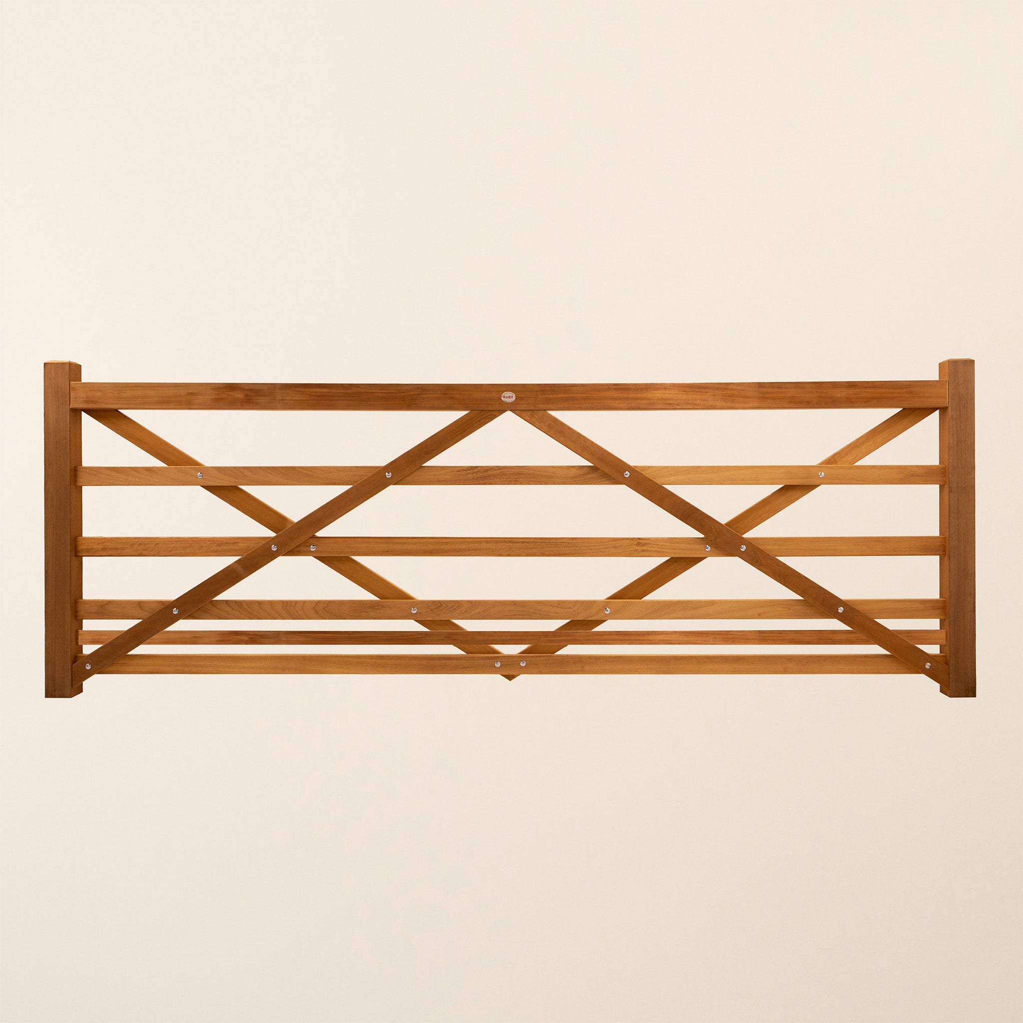 Iroko 6-Bar Driveway Gate
