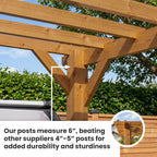 Lean-To Cedar Featheredge Roof Planed British Cedar Gazebo