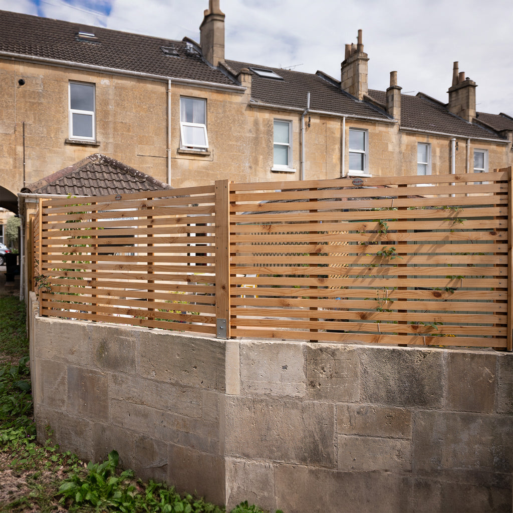 Cedar / Larch Slatted Fence Panels (Horizontal)