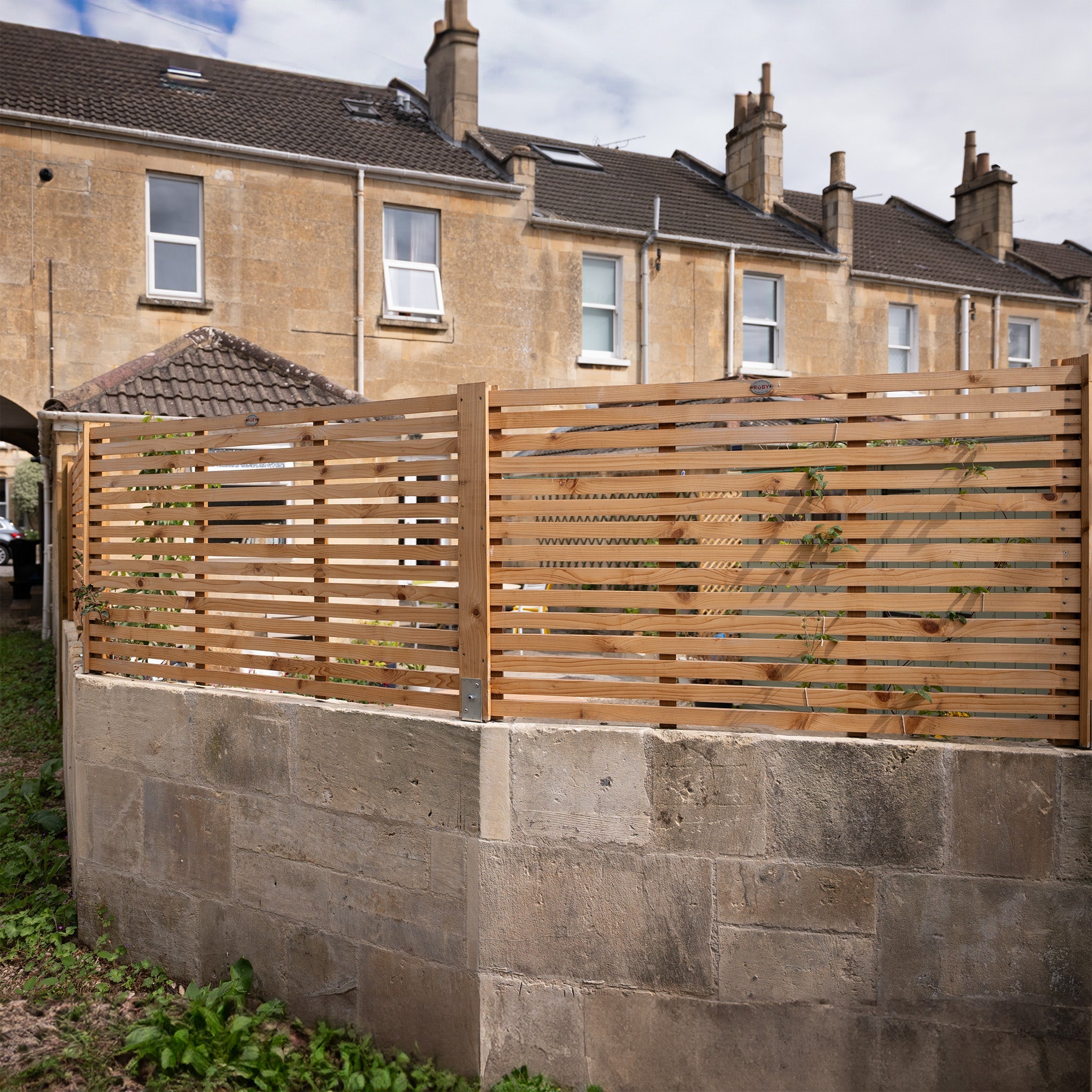 Cedar / Larch Slatted Fence Panels (Horizontal)