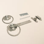 Galvanised Steel 6" Straight Ring Latch