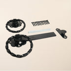Metal 6" Twisted Ring Latch