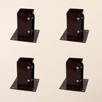 Epoxy Brown 6" x 6" Pergola Bolt Down (Pack of 4)