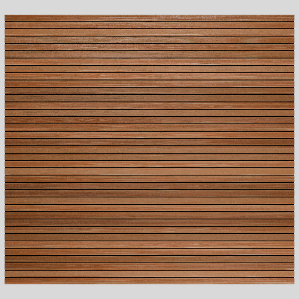 Canadian Cedar Slatted Fence Panels (6mm Spacings)