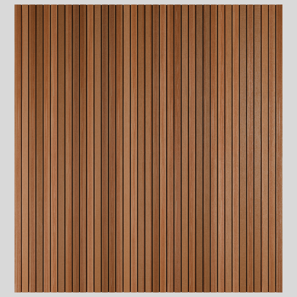 Canadian Cedar Slatted Fence Panels (6mm Spacings)