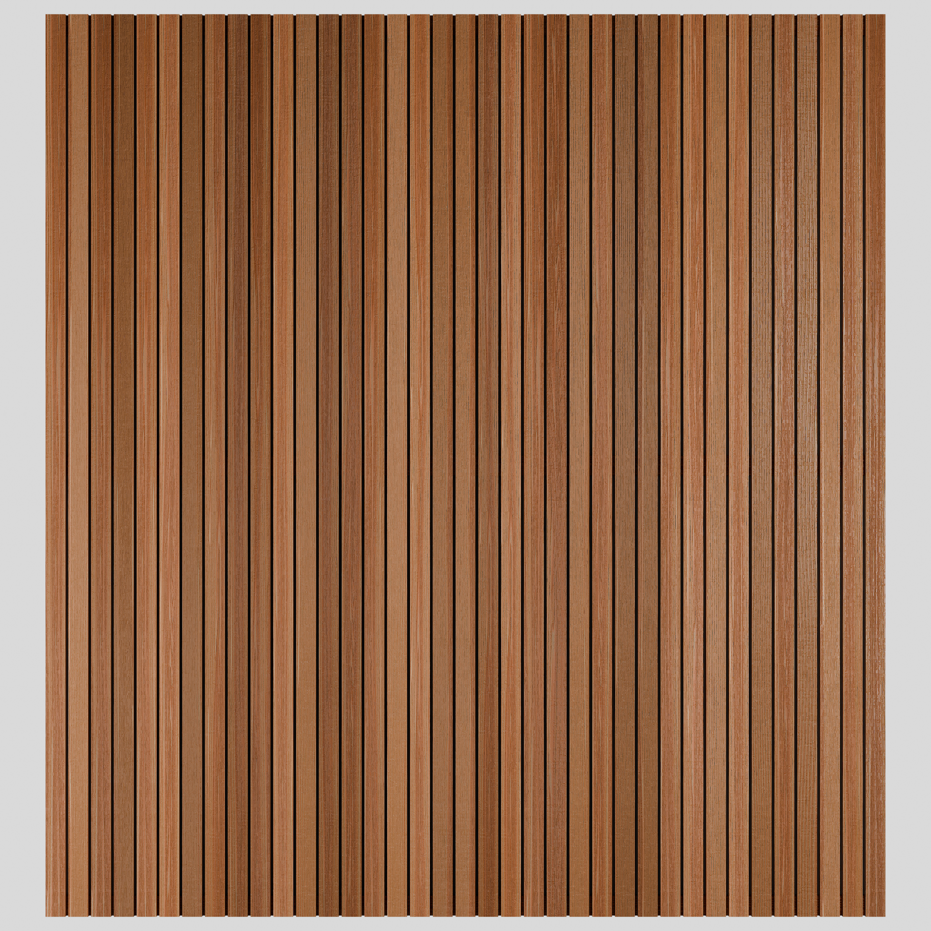 Canadian Cedar Slatted Fence Panels (6mm Spacings)