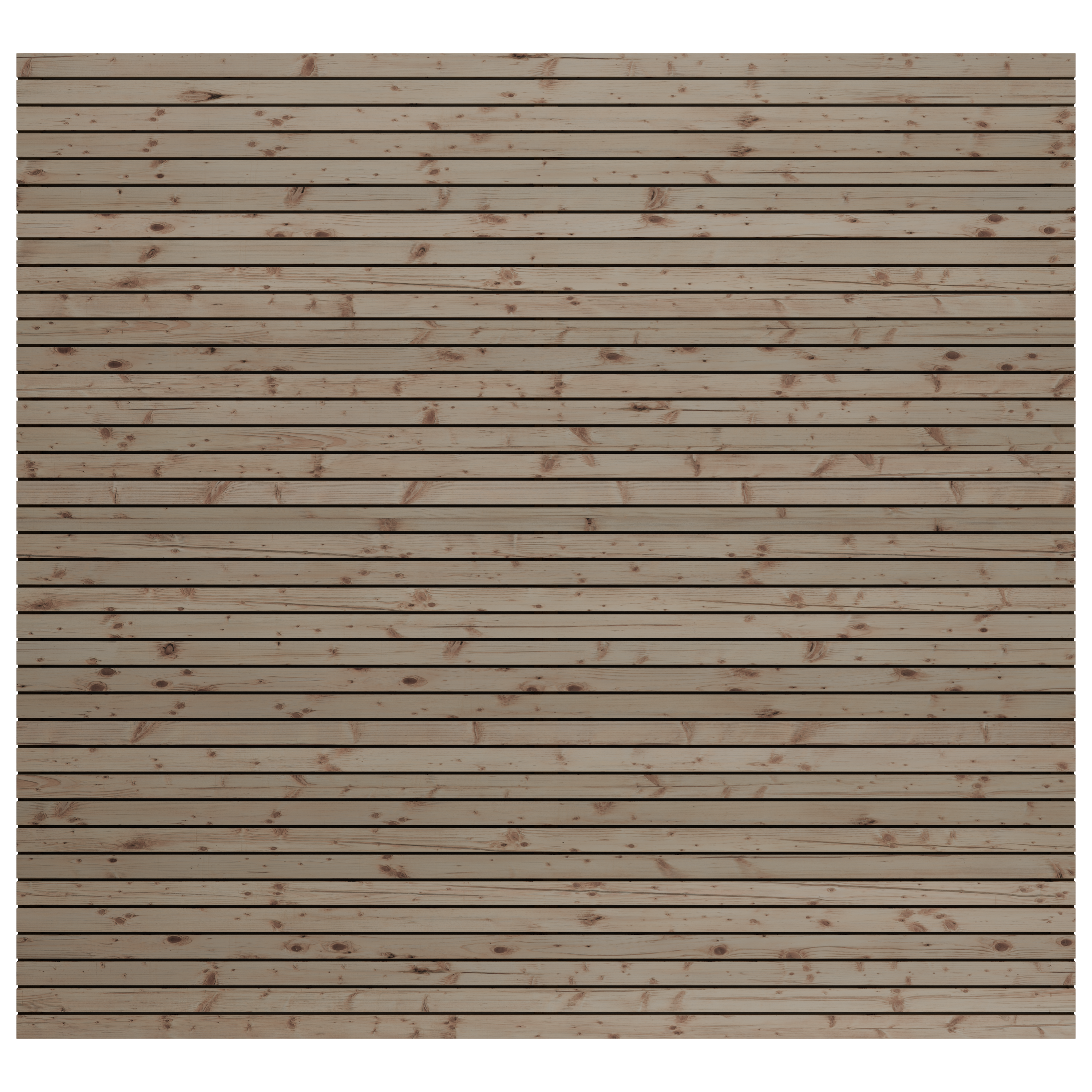 European Larch Slatted Fence Panels (6mm Spacings)