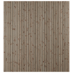 European Larch Slatted Fence Panels (6mm Spacings)
