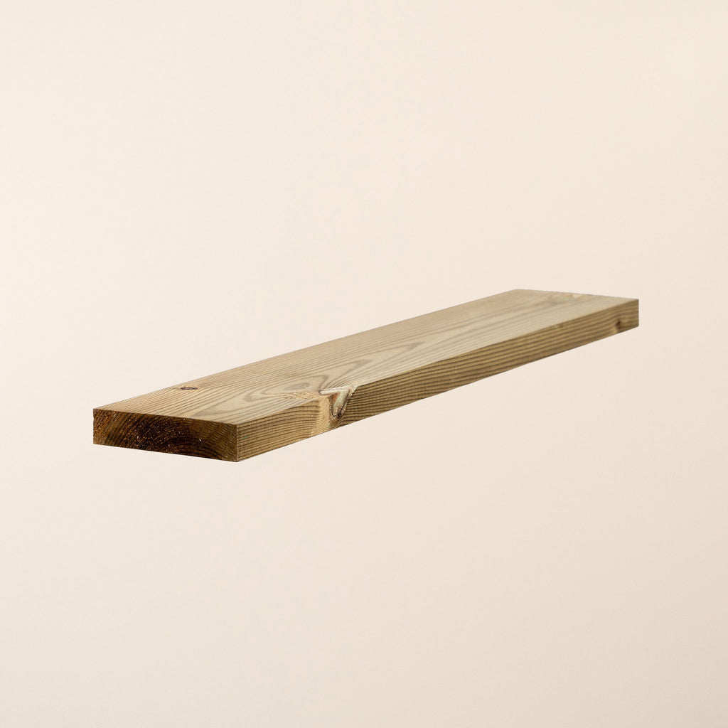 4" x 1" Treated Scandinavian Redwood Planed Square Edge Board